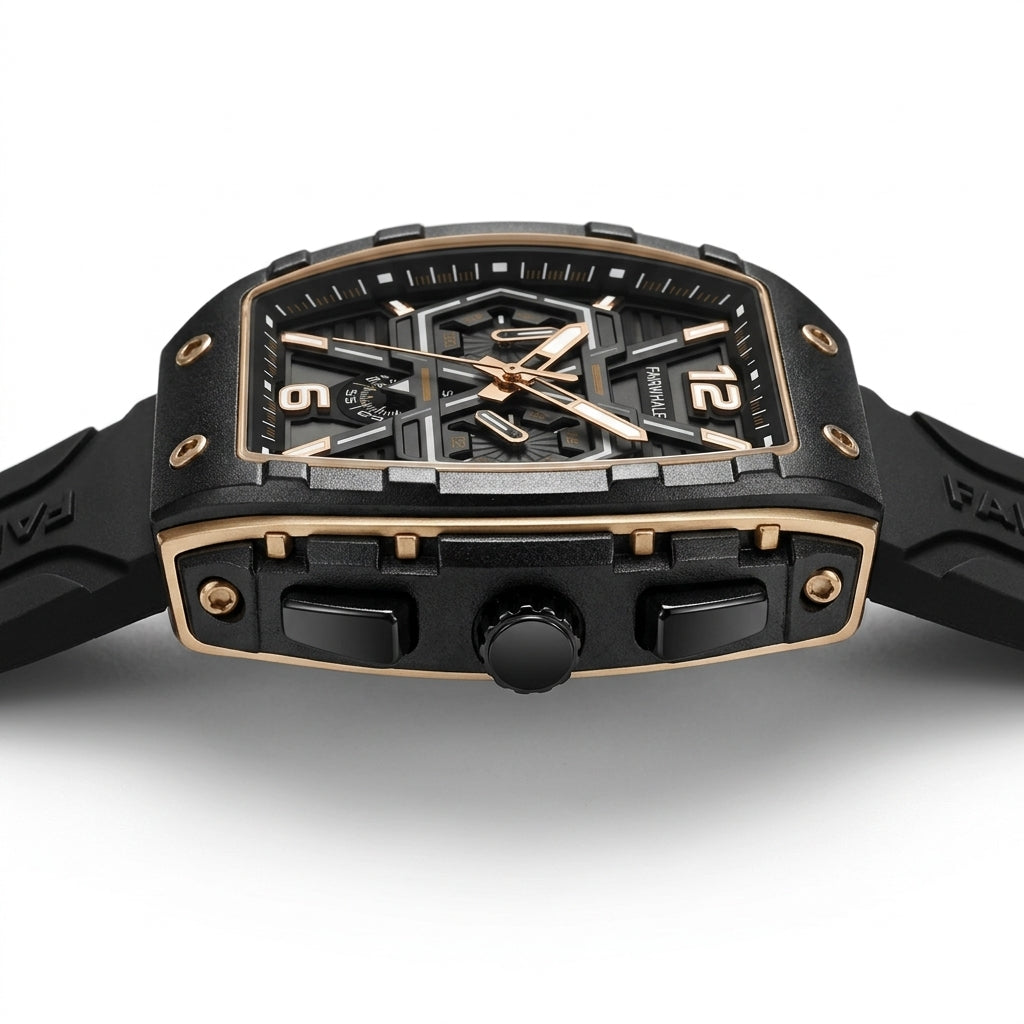 CLIREDOX Vintage  Royal Skeleton Automatic Watch