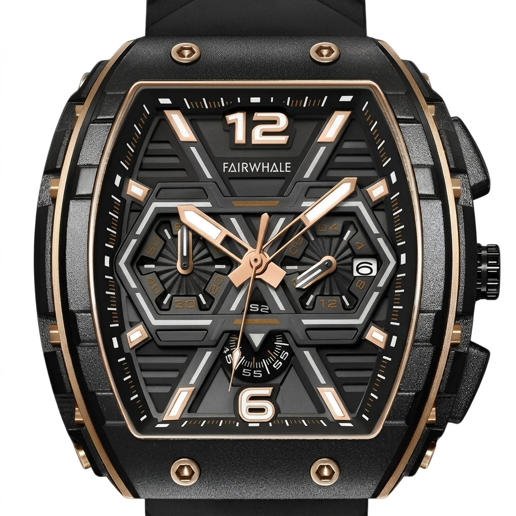 CLIREDOX Vintage  Royal Skeleton Automatic Watch