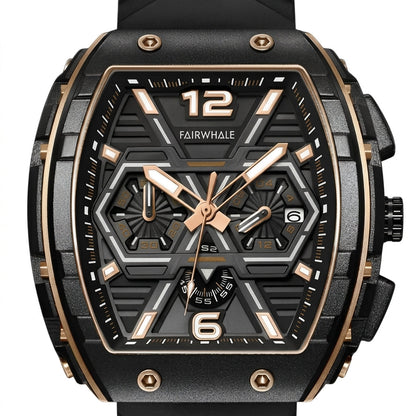 CLIREDOX Vintage  Royal Skeleton Automatic Watch