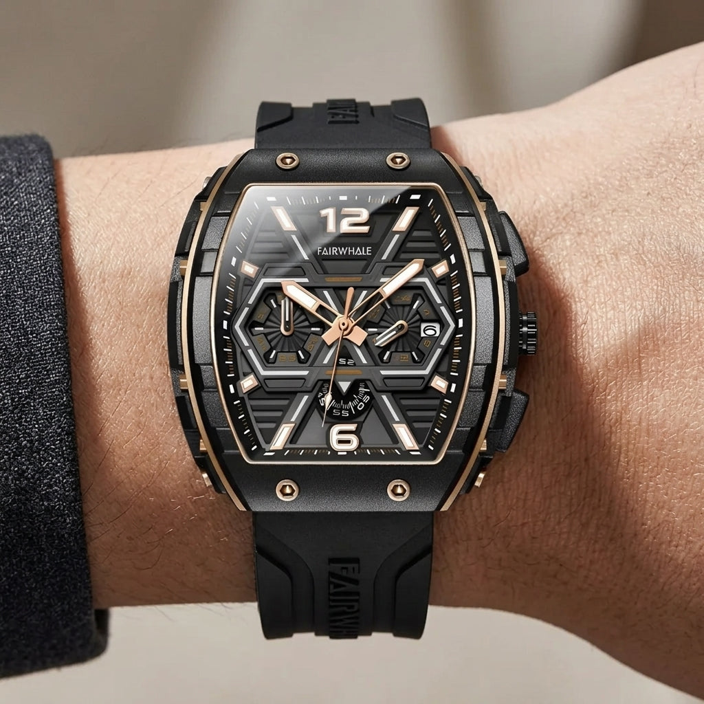 CLIREDOX Vintage  Royal Skeleton Automatic Watch