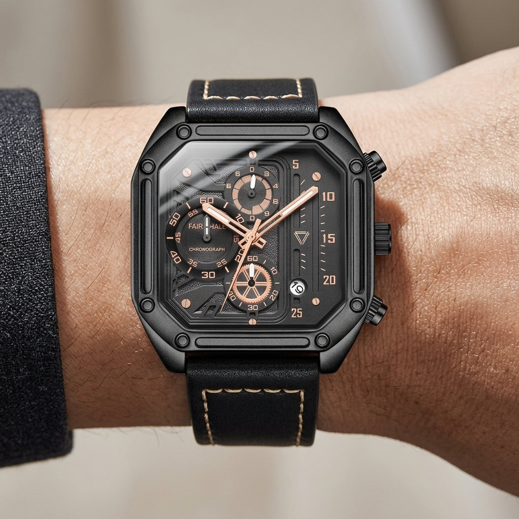 QUADRAVEX  Royal Skeleton Automatic Watch