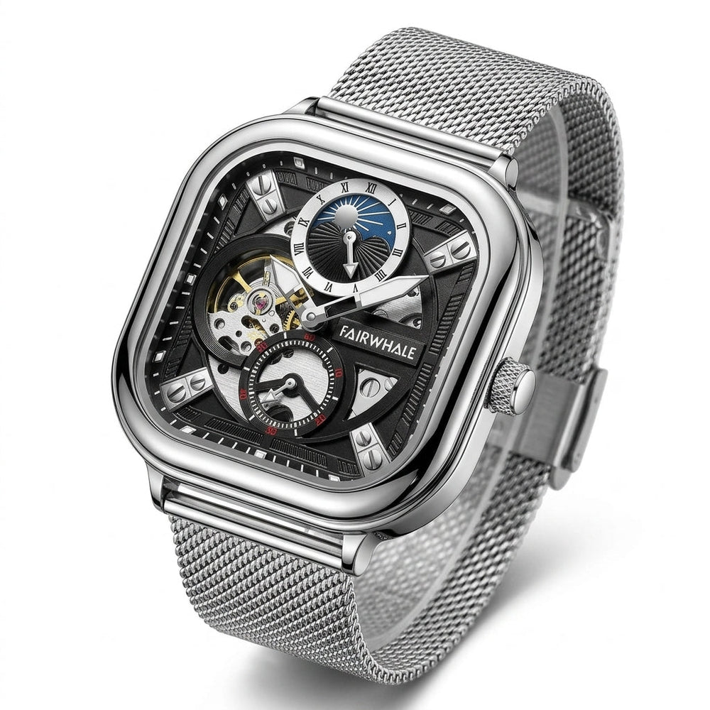 ANERION Royal Skeleton Automatic Watch