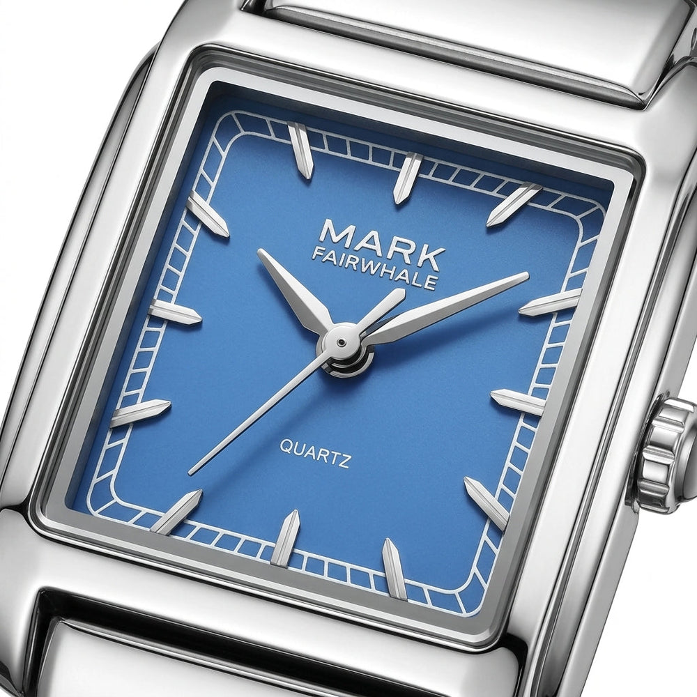 AUREON Fashion Quartz Watch – Elegant Blue Dial