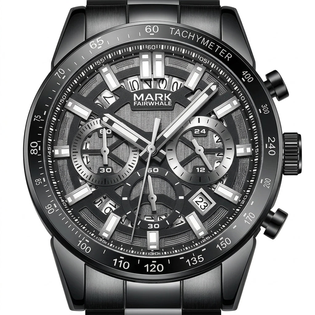 ONYXARON Royal Skeleton Automatic Watch