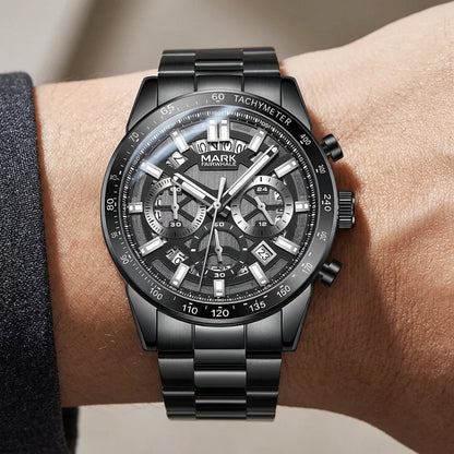 ONYXARON Royal Skeleton Automatic Watch
