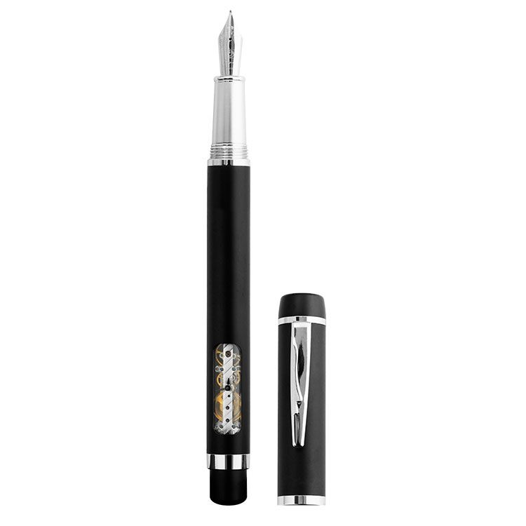 Mechanical Watch Pen with Skeleton Movement | OEM Factory