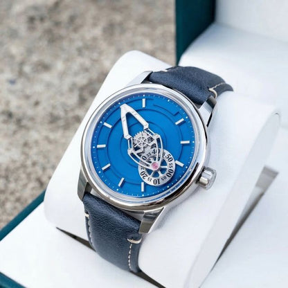 Premium Wandering Hour Mechanical Watch with Luminous Spaceship Pointer