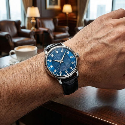 Custom Jumping Hour Watch with Rotating Ring | Mechanical Supply
