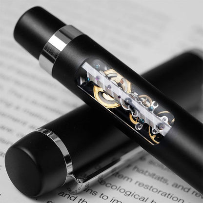 Mechanical Watch Pen with Skeleton Movement | OEM Factory