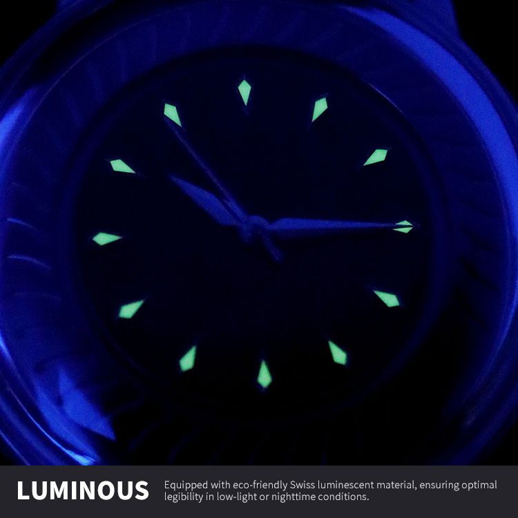 Dome Ripples of Time Black Enamel Black Gold