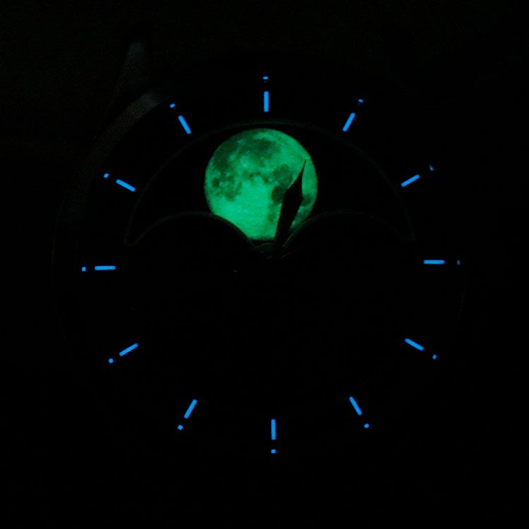 Moonphase Aventurine Watch | High-Beat Mechanical OEM Factory