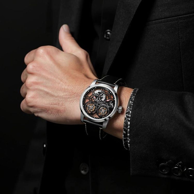 Mechanical Honeycomb Doubel Tourbillon