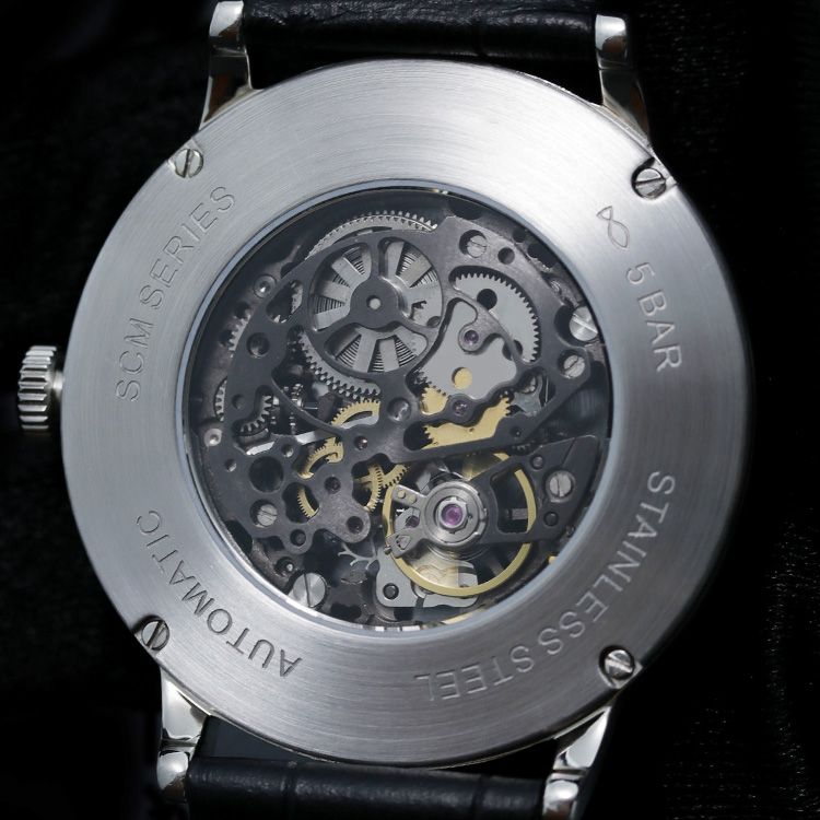 Dome Ripples of Time Black Enamel Black Gold