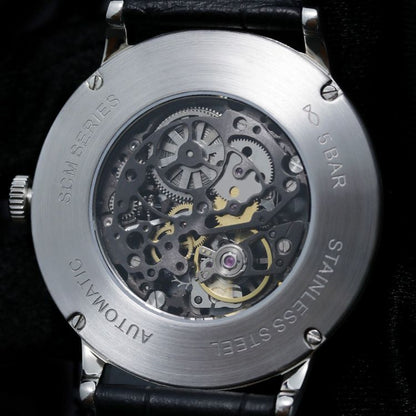 Dome Ripples of Time Black Enamel Black Gold