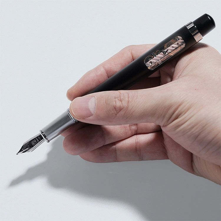 Mechanical Watch Pen with Skeleton Movement | OEM Factory