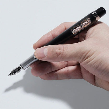 Mechanical Watch Pen with Skeleton Movement | OEM Factory