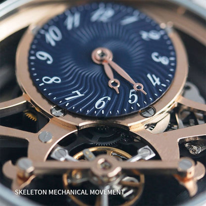 Custom Guilloche Skeleton Watches OEM Factory