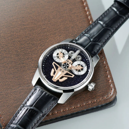 Unique Dual Sub Dial Luxury Watch With Miyota Upgraded Movement