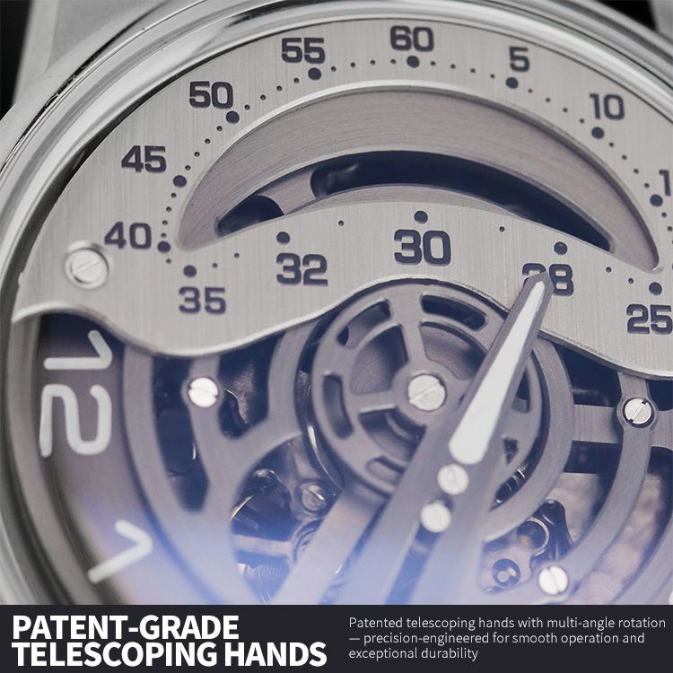 Elegant Watch With Telescopic Movement