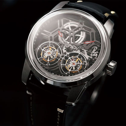 Mechanical Honeycomb Doubel Tourbillon