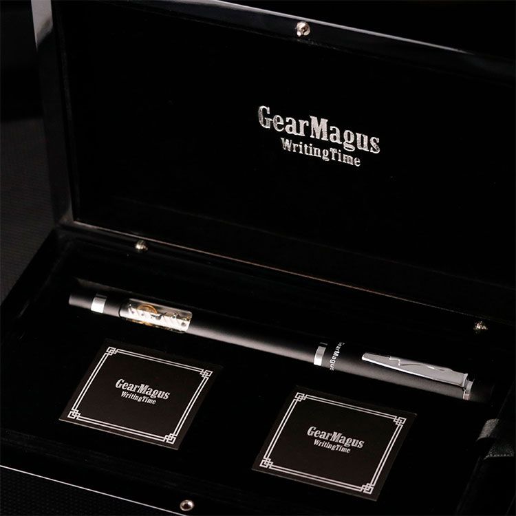 Mechanical Watch Pen with Skeleton Movement | OEM Factory