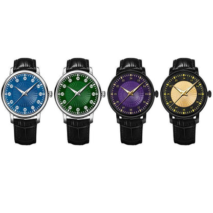 Custom Jumping Hour Watch with Rotating Ring | Mechanical Supply